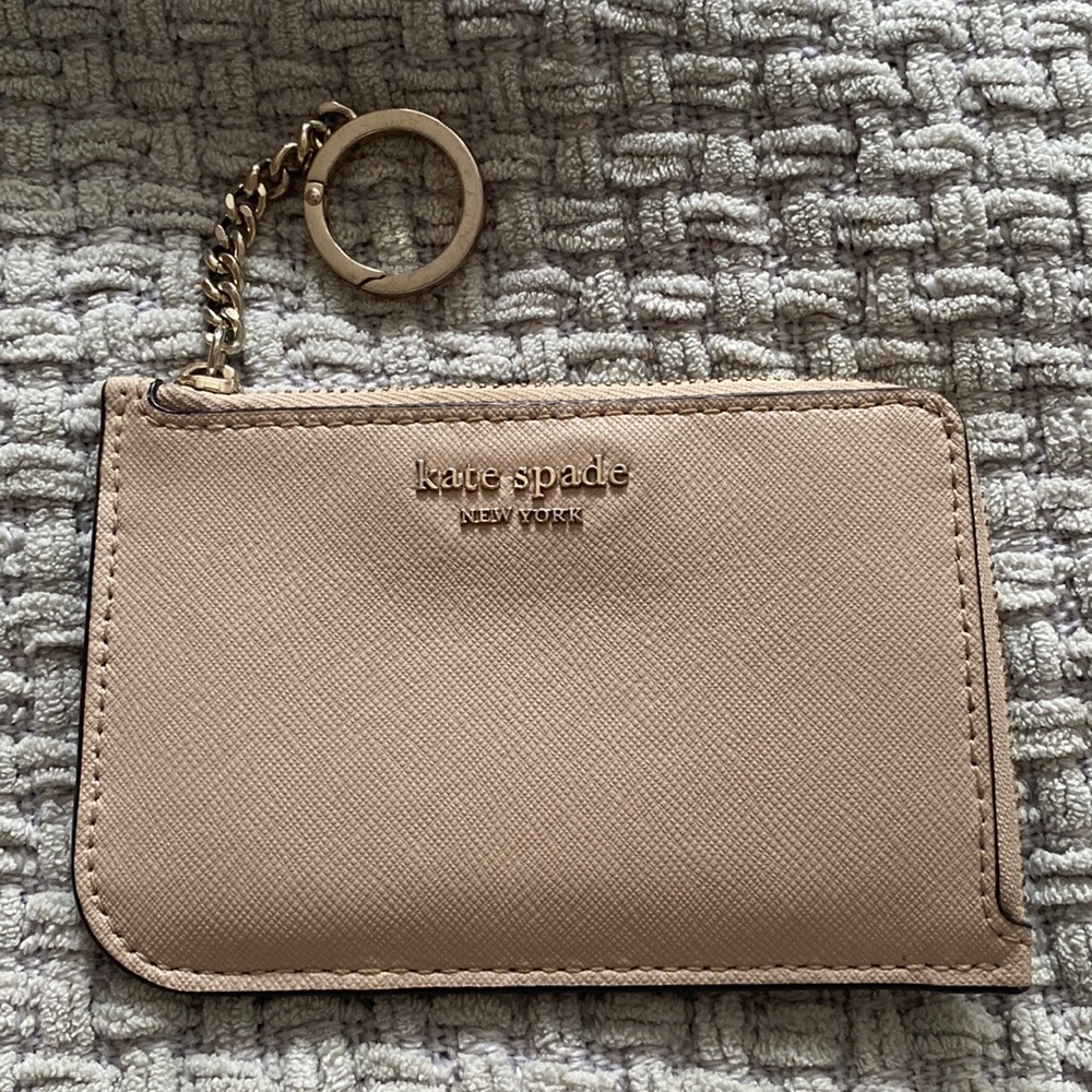 Kate Spade Nude and Black Key Wallet